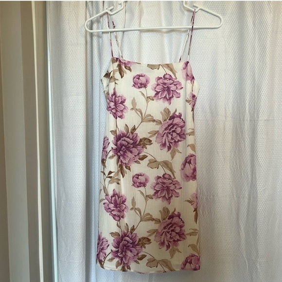 NWOT Abercrombie & Fitch Mini Floral Slip Dress - Picture 2 of 5